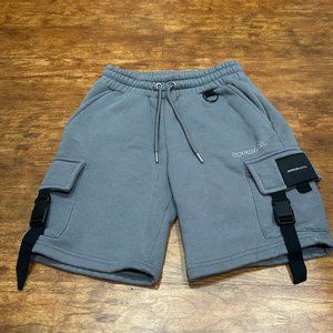 Urban Edge: Skinny Grey Cargo Shorts